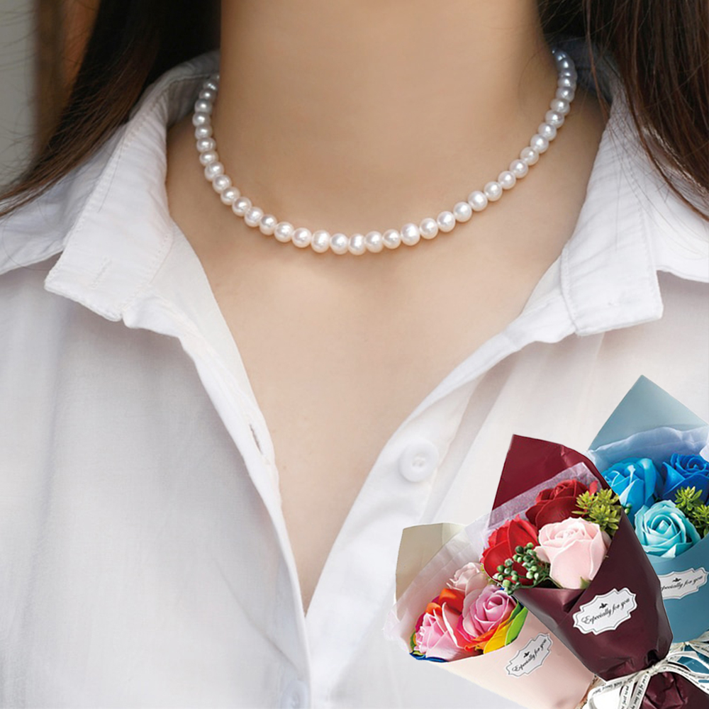 THE SHISHIKUI シシクイ 淡水 パール ストーン ネックレス THE SHISHIKUIシシクイ 淡水パールストーンネックレス